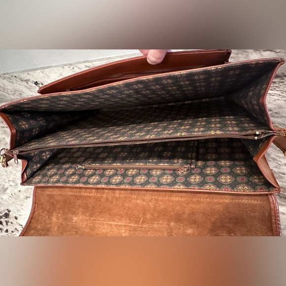 Vintage hard shell leather Rosineo Splendid briefcase - Picture 5 of 8